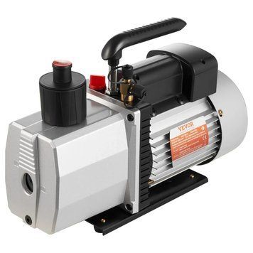 Вакуумний насос VEVOR 8 CFM 3/4 к.с., двоступінчастий, для кондиціонерів, 220 В, 0,3 Па, високоякісний інструмент для видалення холодоагенту із систем опалення, вентиляції та кондиціювання повітря (HVAC) при ремонті автомобілів. 83464 83464 фото