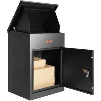Поштова скринька VEVOR 44x35x58,3 см, сталева, для палет, 15-20 кг, розмір XXL, парольний замок, внутрішні петлі, протизламний отвір для посилок, листів і т.д. 85905 85905 фото
