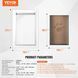 Дверцята для собак VEVOR Pet Flap з металевим каркасом та замком, 362 x 536 мм, атмосферостійка, підходить для котів, собак та кошенят (біла, розмір L), легко встановлюється. 86178 86178 фото 7