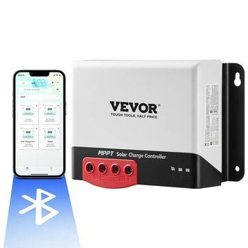 Контролер заряду сонячних батарей VEVOR 50A 12V 660W / 24V 1320W MPPT, регулятор заряду сонячних панелей з інтерфейсом зв'язку TTL, сумісний з акумуляторами глибокого розряду, такими як AGM, гелеві, рідинні та літієві. 84383 84383 фото