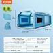 Надувна переносна камера фарбування VEVOR 480+750 Вт, 5,8 x 3,1 x 2,3 м, для самостійного ремонту та фарбування, інструмент для фарбування автомобілів, з синьою тканиною Oxford 210D. 81735 81735 фото 7