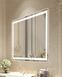 Косметичне дзеркало для ванної кімнати VEVOR LED (70 x 100 см) з підсвічуванням спереду та ззаду, захистом від запотівання, плавним регулюванням яскравості та 3 колірними температурами, для настінного монтажу. 81842 81842 фото 1