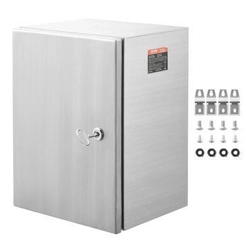 Електричний корпус VEVOR 40x30x25 см, нержавіюча сталь, настінний монтаж, ступінь захисту IP66. 84246 84246 фото