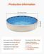Круглий лайнер для басейну VEVOR, 640 x 120 см, внутрішній лайнер, змінний лайнер, внутрішнє покриття, лайнер для басейну, стандартна товщина. Вініловий лайнер Unibead Style, для наземних басейнів з висотою стінок 132 см. 80647 80647 фото 7