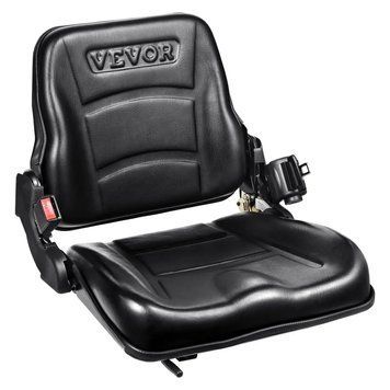 Сидіння для трактора VEVOR 530 x 520 x 455 мм, сидіння для трактора 160-340 мм, універсальне сидіння для трактора, сидіння для трактора, сидіння для трактора, ПВХ для навантажувачів 12,9 кг, підходить для більшості механічних сидінь, таких як сидіння. 825 82552 фото