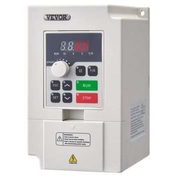Частотно-регульований привід VEVOR VFD, 4 л.с., 3 кВт, 14 А, 1/3 фази змінного струму 220 на вході в 3 фази змінного струму, вихід 0-220 В, вхід перетворювача частоти 50/60 Гц, вихід 0-2000 Гш. 84308 84308 фото